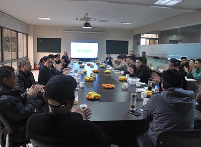 2021年初qm球盟会网站地板拓展市场战略发布会现场